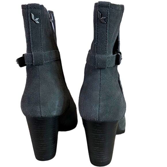 Koolaburra by Ugg ortho footbed. Gray suede side zipper buckle accent size 10 - Picture 6 of 8